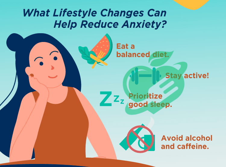 Lifestyle changes to reduce anxiety and chest symptoms